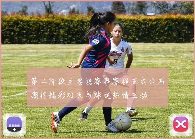 第二阶段主客场赛事赛程正式公布期待精彩对决与球迷热情互动